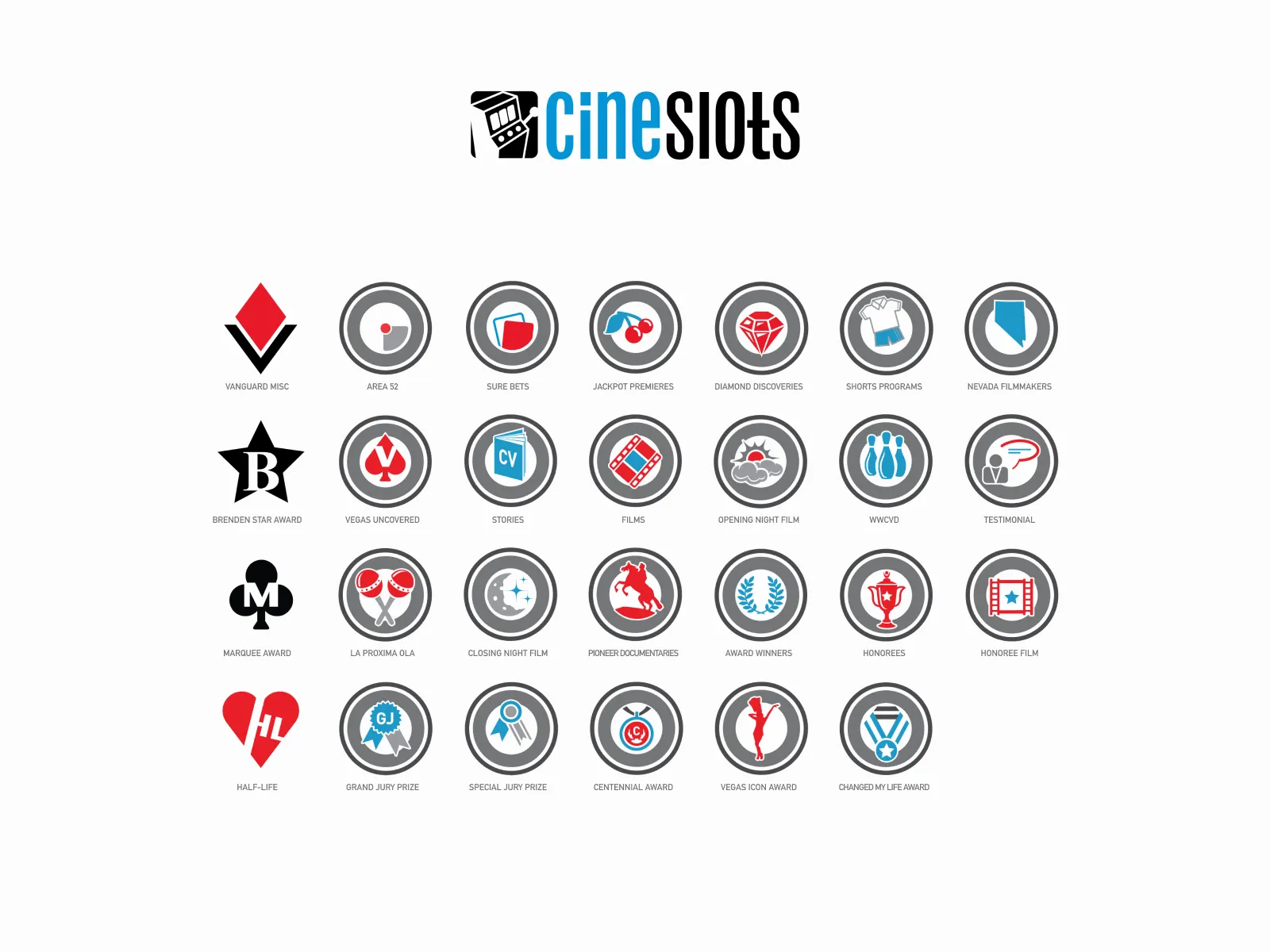 CineSlots App — icon set